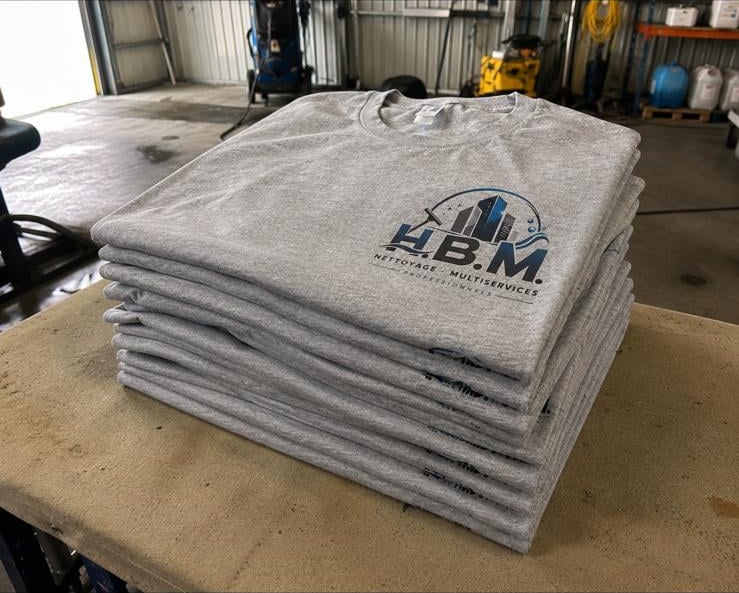 T-shirts personnalisés pour une entreprise de nettoyage